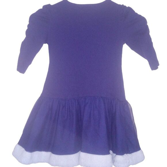DREAMWORKS TROLLS girls small 6/6x blue Poppy 3/4 sleeve tutu dress - Picture 6 of 8